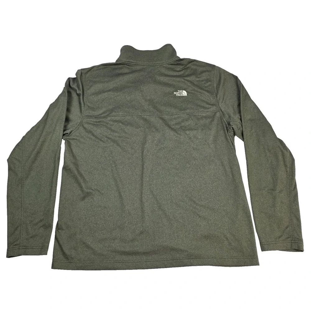 The North Face Pullover Mens XL Gray‎ Quarter Zip Chest Pocket Fleece
